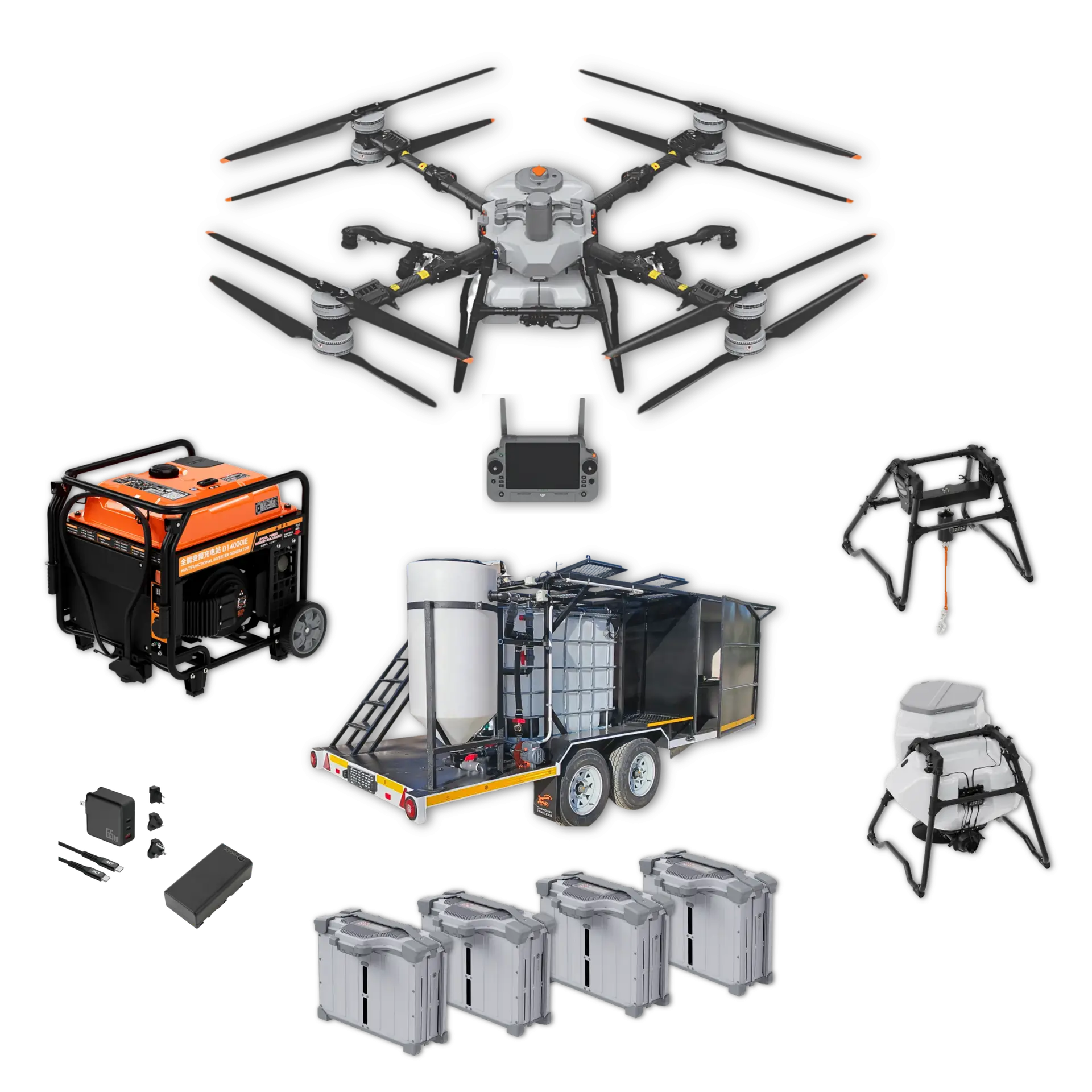 EDSSA Agras T100 Turnkey Operations Bundle With Trailer